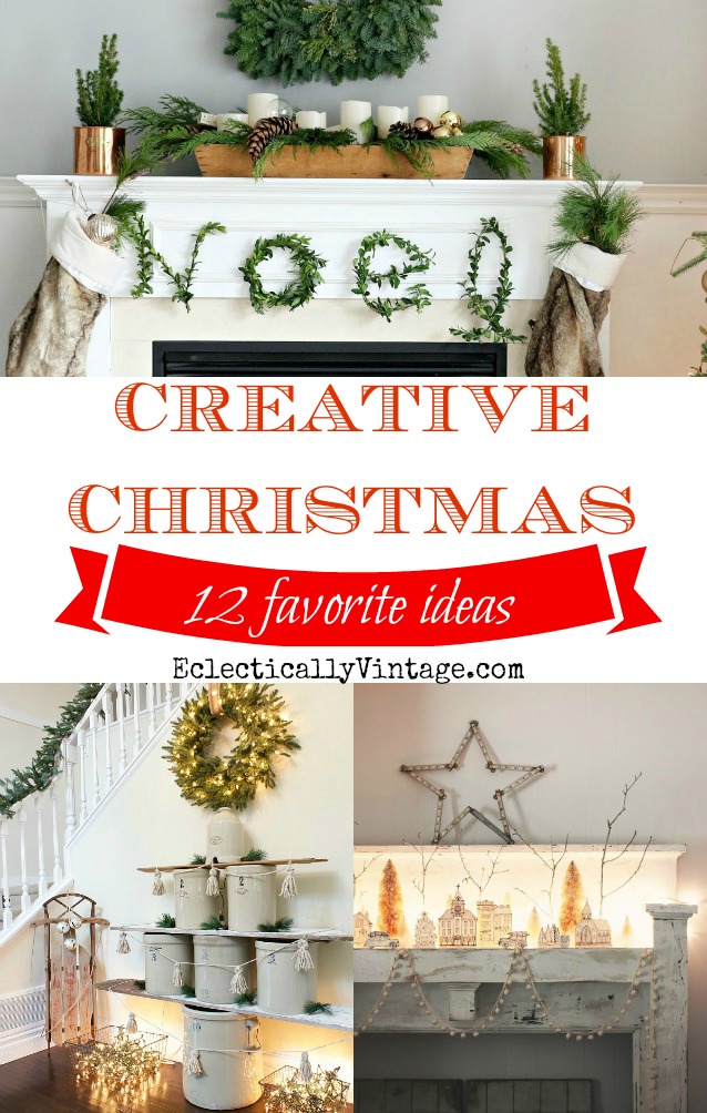 Creative Christmas Decorating Ideas - these are really unique! kellyelko.com