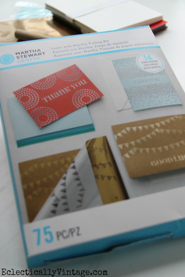 Martha Stewart Foiling Kit - everything you need to create beautiful cards kellyelko.com