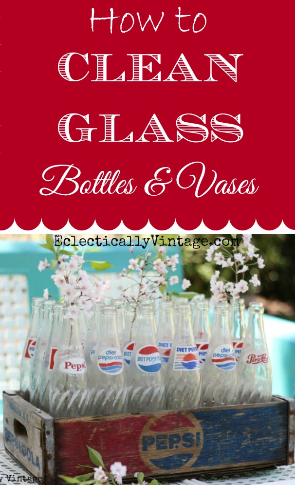 How To Clean Glass Bottles And Vases So They Sparkle