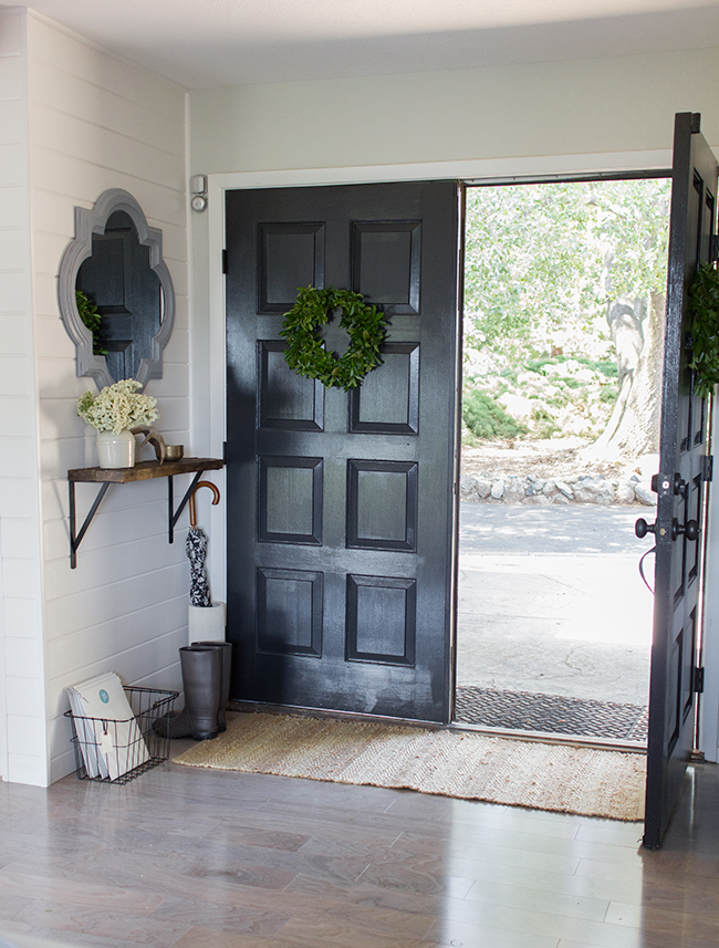 DIY Rustic Front Door Makeover - Jenna Sue Design