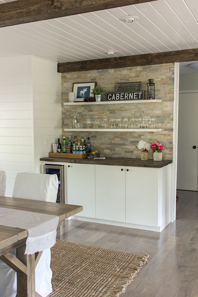 How to DIY Floating Kitchen Shelves - Jenna Sue Design