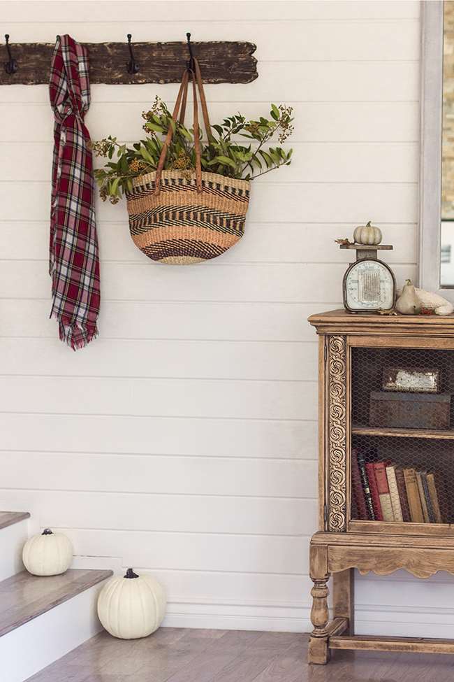 Small mudroom entry landing - you don't need lots of space for storage kellyelko.com