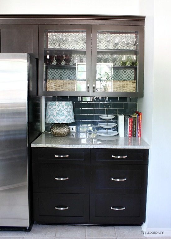 Love the wire mesh cabinets in this kitchen kellyelko.com