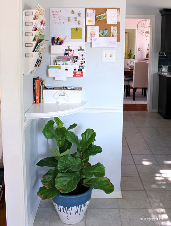 Family command center in the kitchen - perfect way to stay organized kellyelko.com