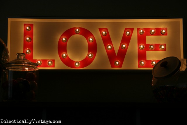 Love marquee light kellyelko.com