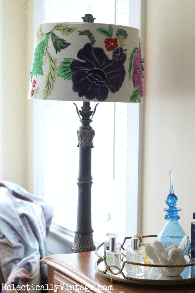 Fun to see how a different lamp shade can transform the look of any lamp kellyelko.com
