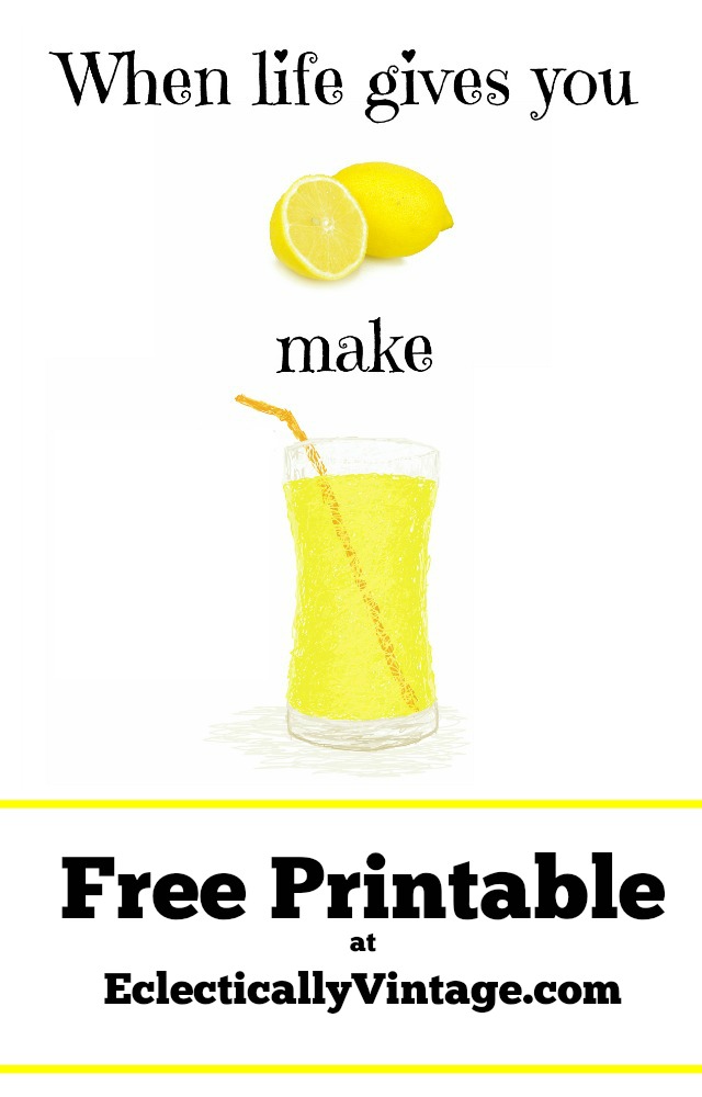 When Life Gives You Lemons Free printable kellyelko.com