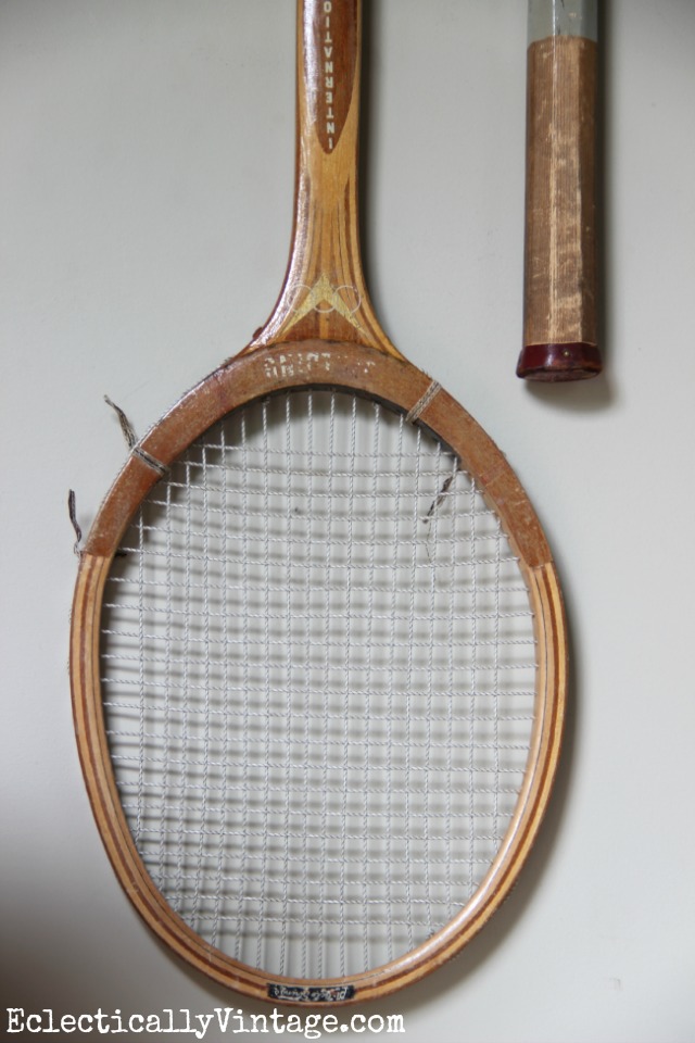 Vintage tennis racquet art kellyelko.com