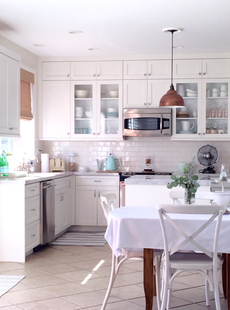 Cozy Farmhouse Kitchen Countertops, Home Tour