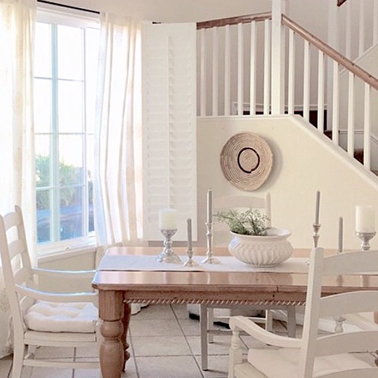 Love this neutral dining room kellyelko.com