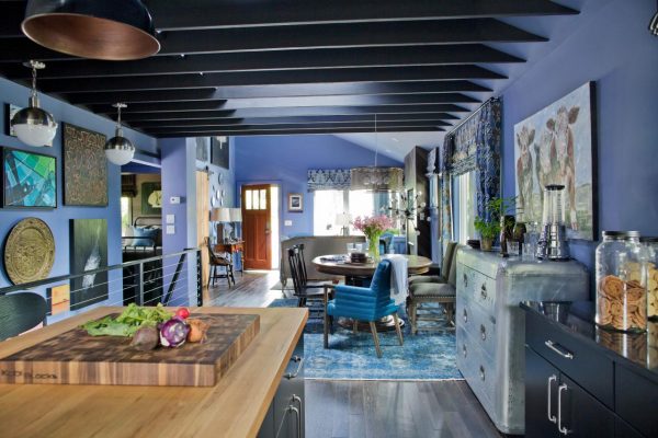 Love the exposed beams in this cottage kitchen kellyelko.com