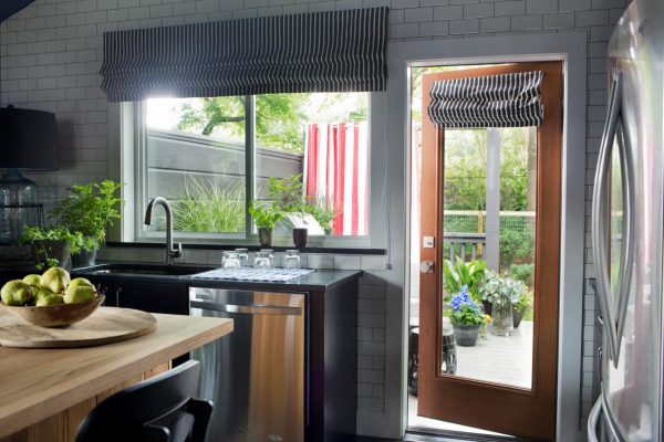 Cottage kitchen - love the subway tile and butcher block island kellyelko.com