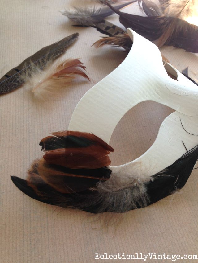 Feather mask step by step instructions kellyelko.com