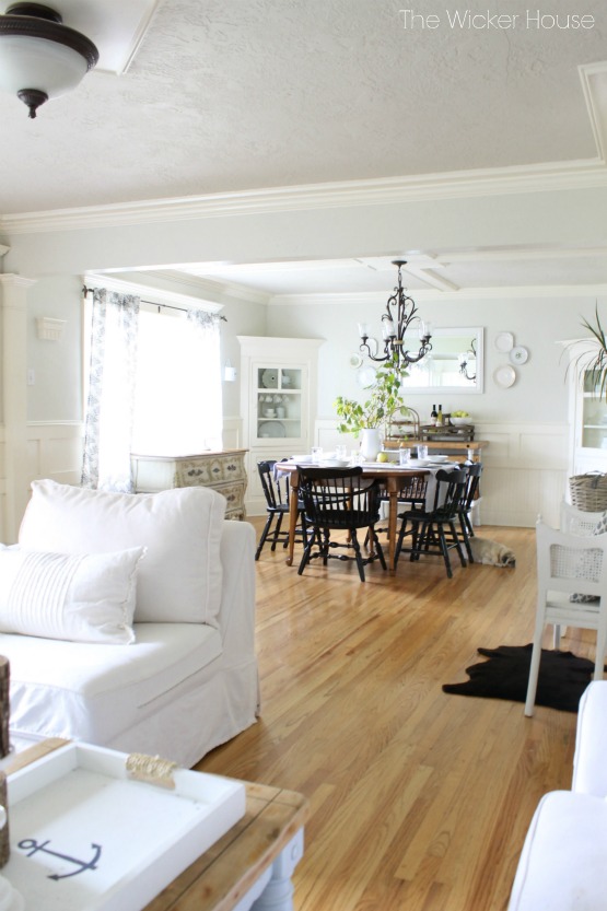 Love the open floor plan of this cozy cottage 