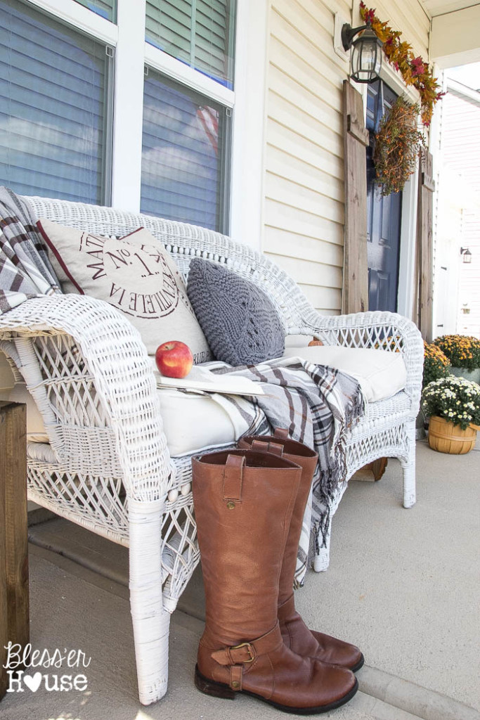 Cozy fall porch 