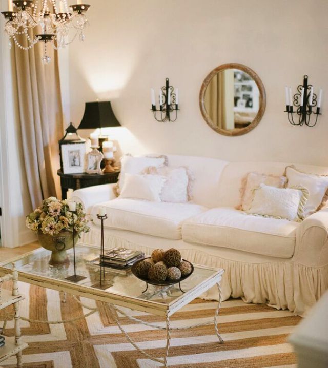 Love the textures in this neutral living room kellyelko.com