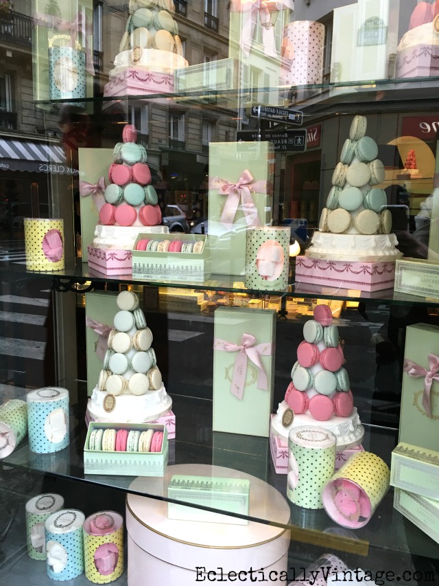 Laduree macaroons in Paris - love this itinerary of what to see and do in Paris kellyelko.com