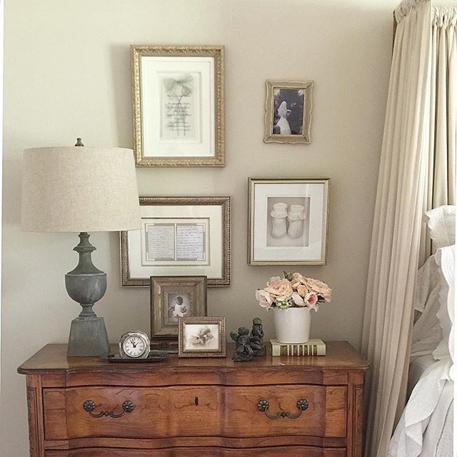 Antique chest is a perfect nightstand kellyelko.com