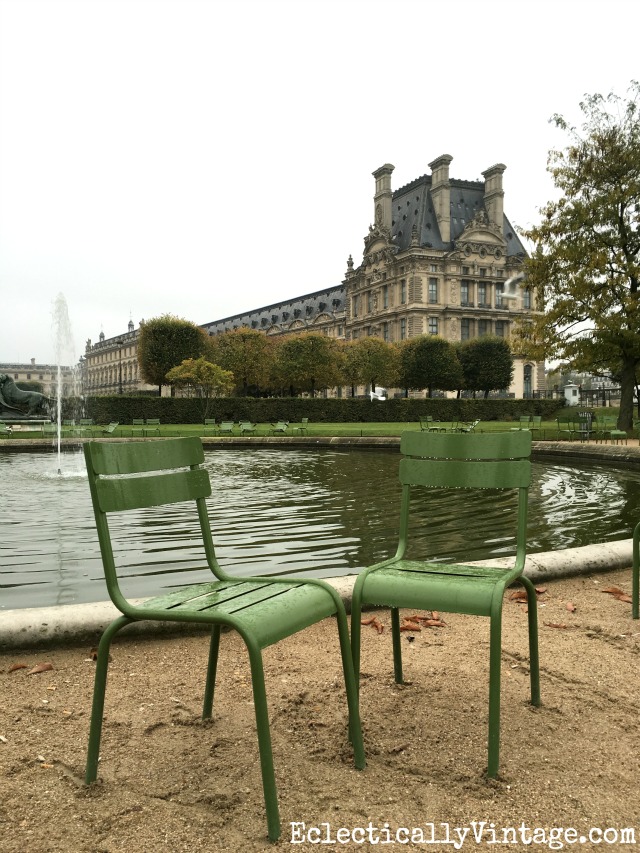 Tuileries Garden - a great place to stroll and relax in Paris. Love all the tips on what to see and do in Paris kellyelko.com