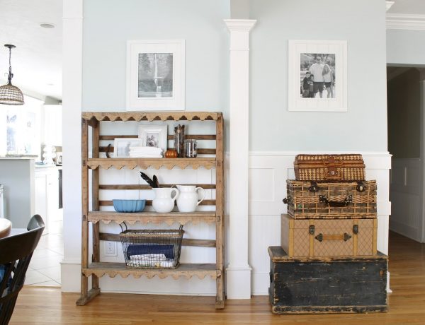 Vintage goodness - love the stacked baskets and fun collections 