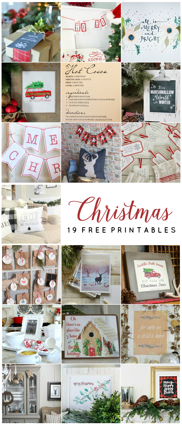 19 Fabulous Free Christmas Printables kellyelko.com