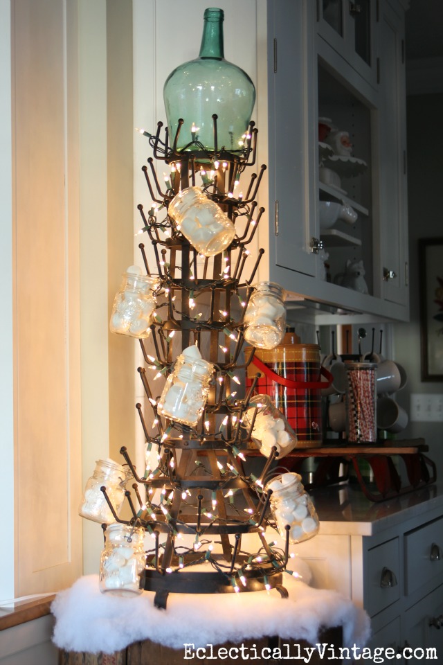 Huge bottle drying rack Christmas tree kellyelko.com