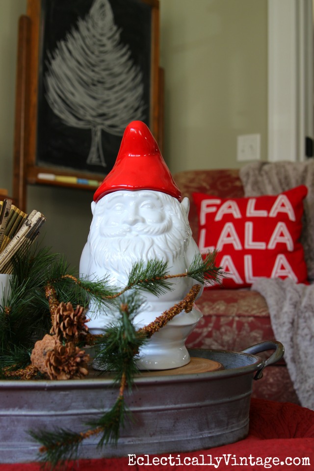 Christmas gnome cookie jar kellyelko.com
