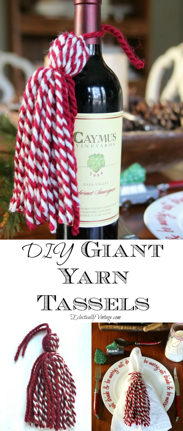 DIY Yarn Tassels - LOVE these and such great ideas for how to use them kellyelko.com