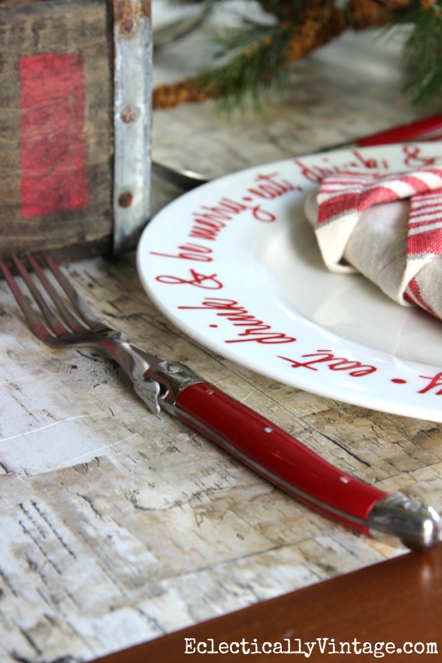 Love this red cutlery kellyelko.com