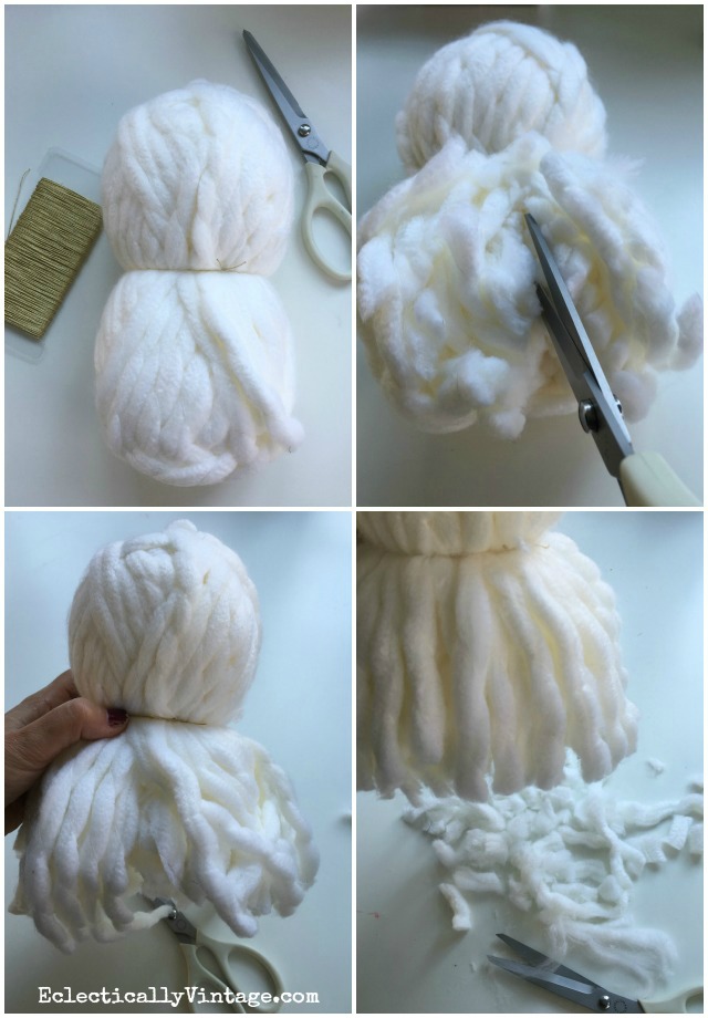 How to make HUGE pom poms! These are so fun! kellyelko.com