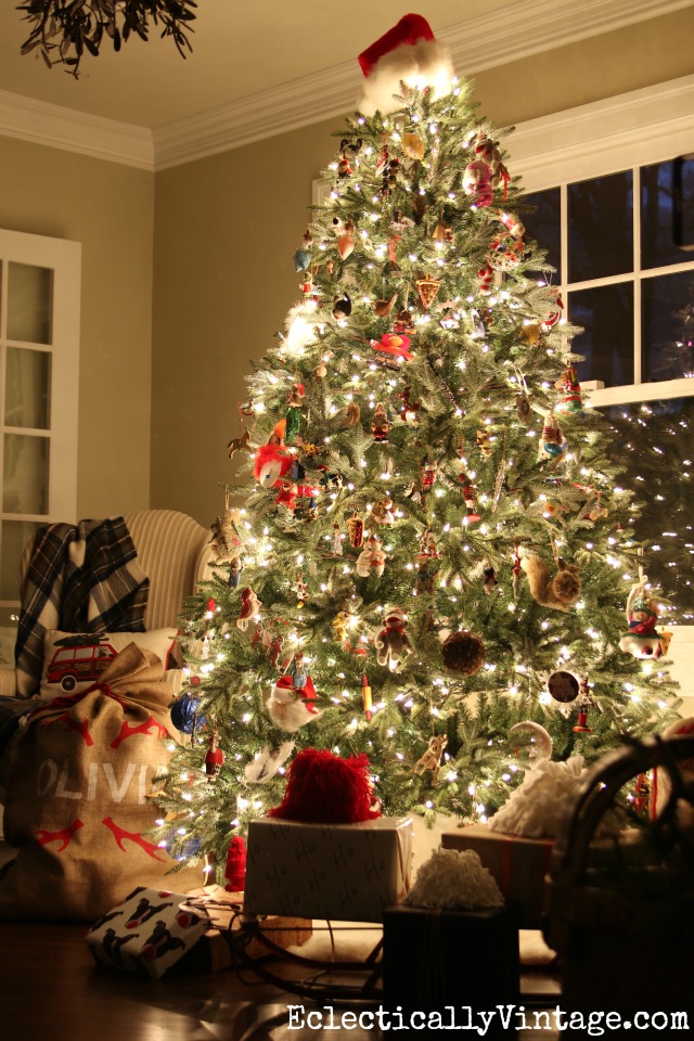 Burlap Garland Christmas Tree - Kelly Elko