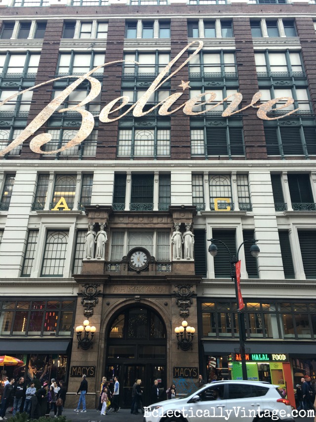 Believe - Macy's New York kellyelko.com