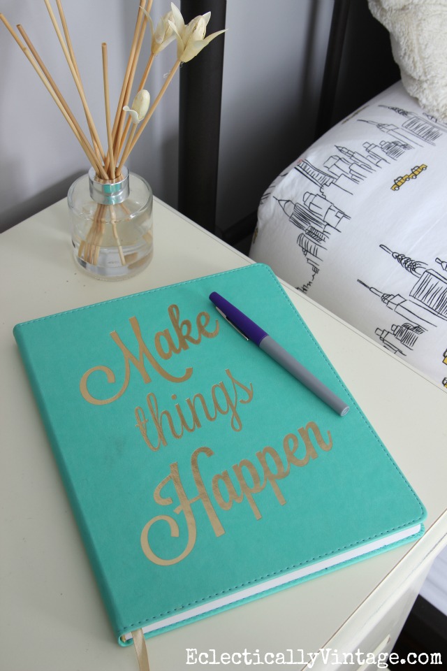 Make Things Happen - perfect bedside journal kellyelko.com