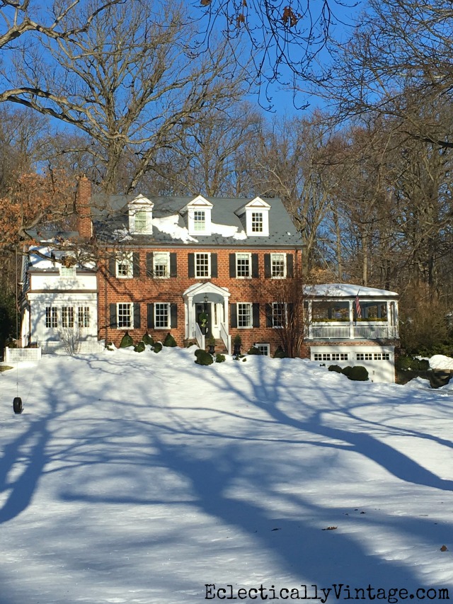 Beautiful Houses In The Snow Love This Old Brick House In The Snow Kellyelko