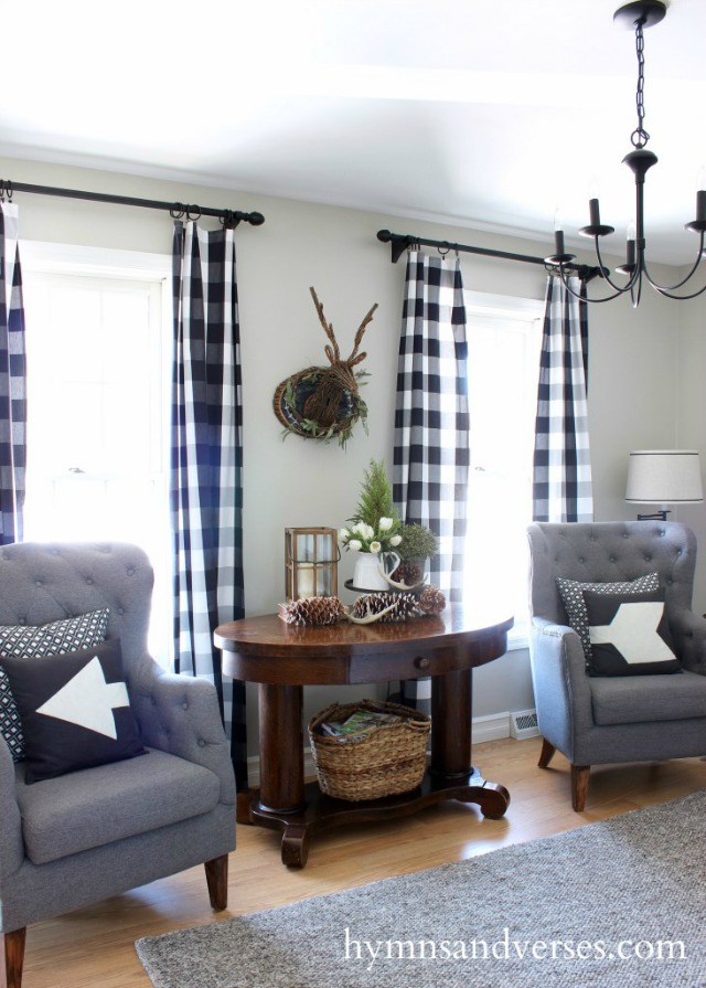 Cozy living room - love the gray sofas and chairs kellyelko.com