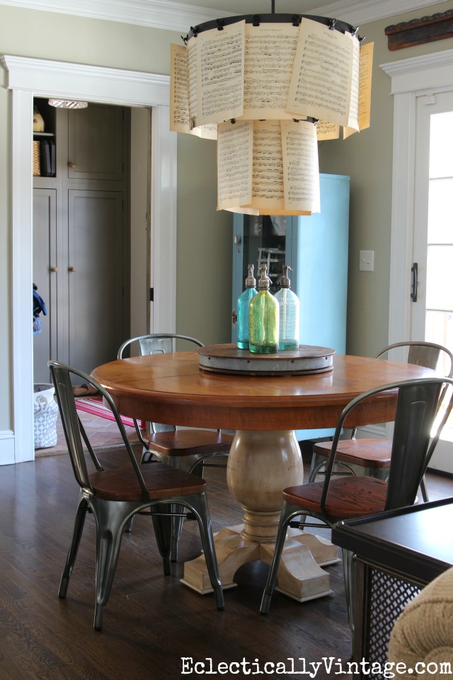 Love this eclectic dining space and the vintage inspired chairs kellyelko.com