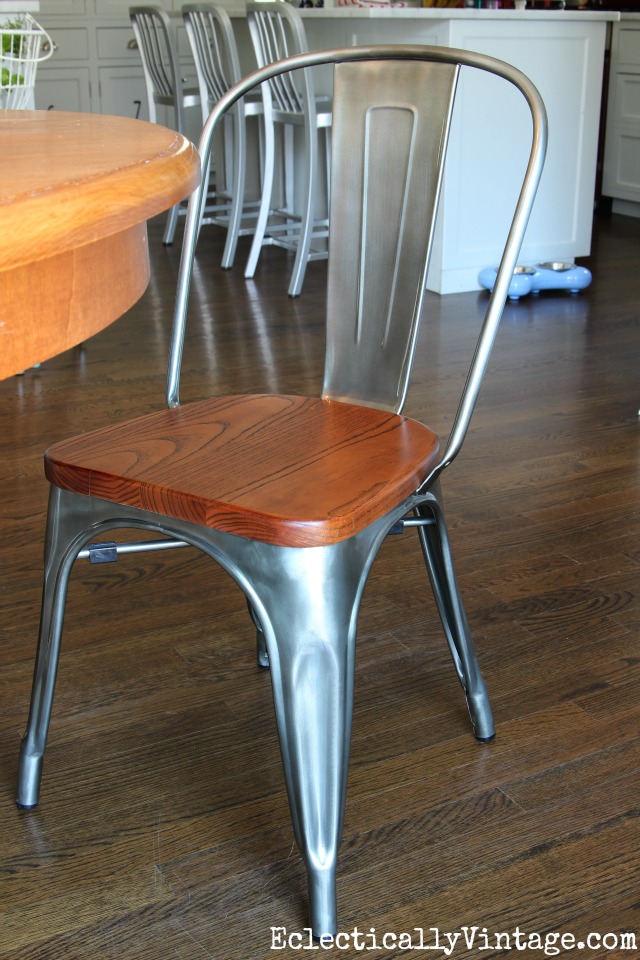 Industrial West Flanders Chair - love the mix of metal and wood kellyelko.com