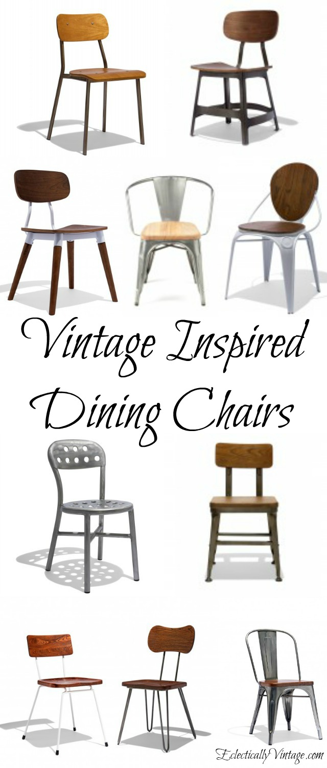 Vintage Inspired Dining Chairs kellyelko.com