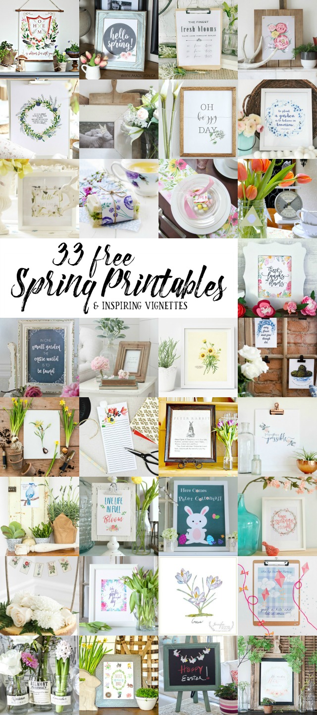 33 Free Spring Printables kellyelko.com