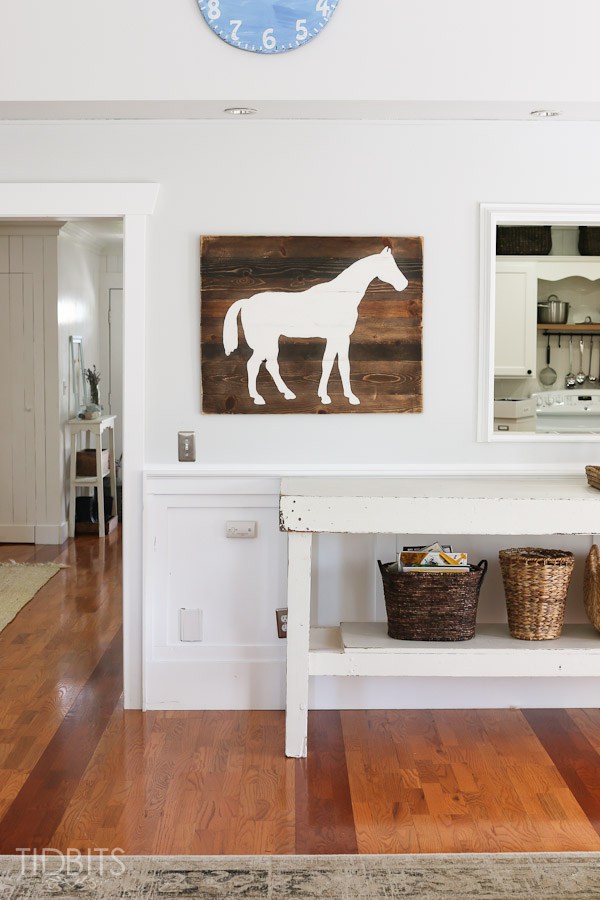 DIY horse silhouette art kellyelko.com