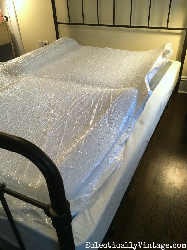 Love this mattress that comes in a box to your front door. Unpack it and remove the plastic for a comfy mattress kellyelko.com