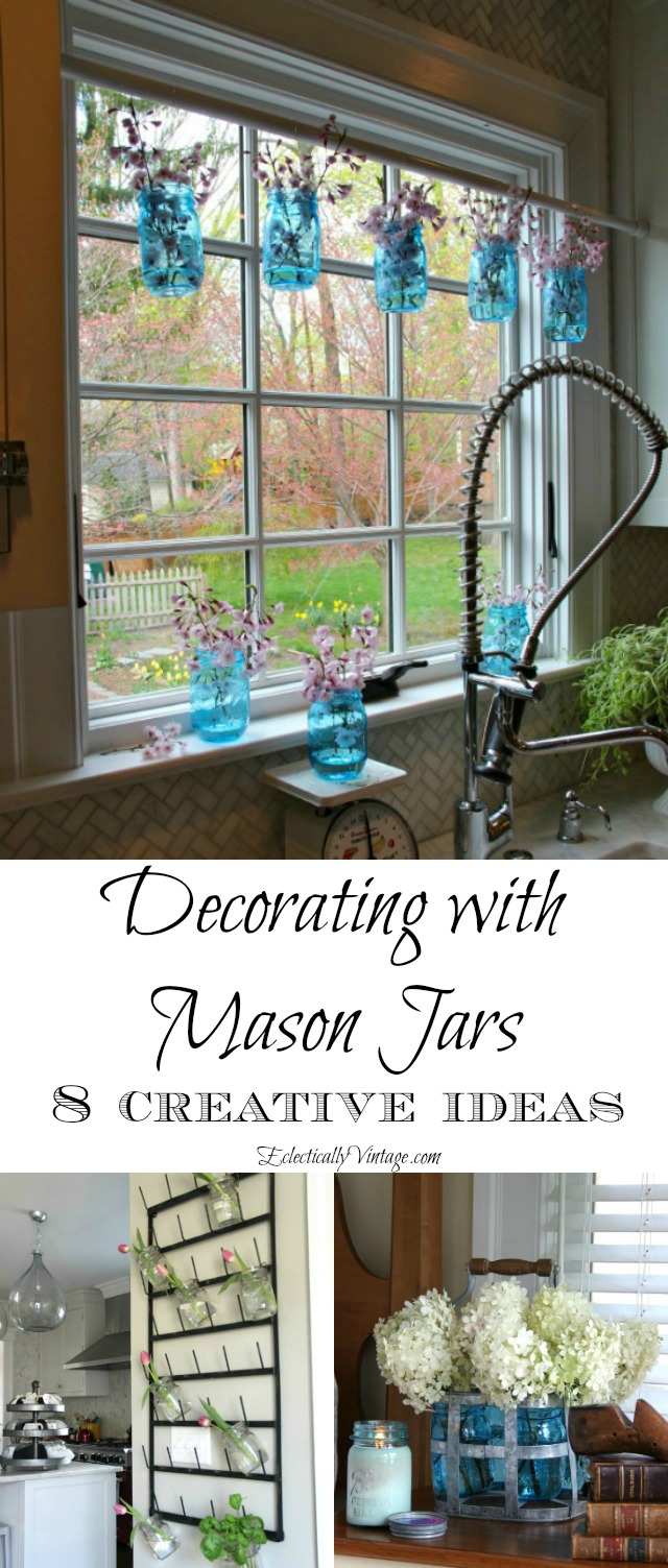 Creative Mason Jar Decorating Ideas kellyelko.com