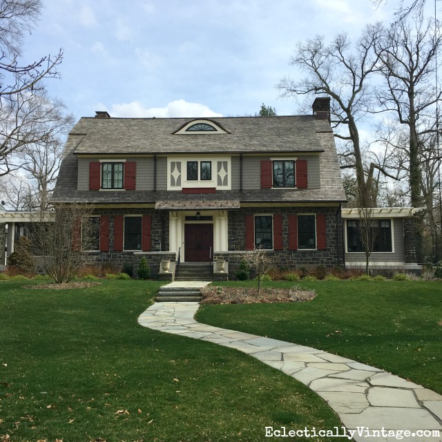 Curb Appeal - love this old Dutch colonial and the paint colors kellyelko.com