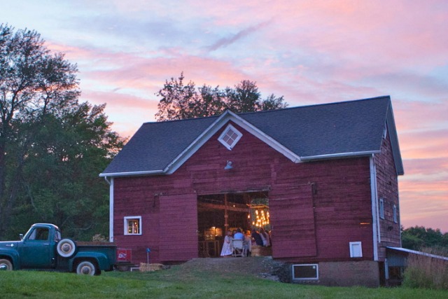 Classic red barn is the place for parties - you have to see the inside kellyelko.com