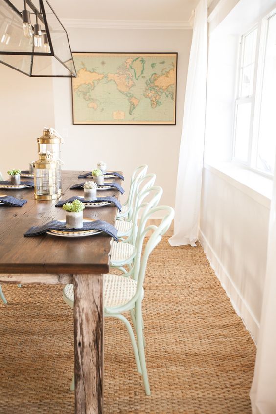 Farmhouse dining table with bentwood chairs kellyelko.com