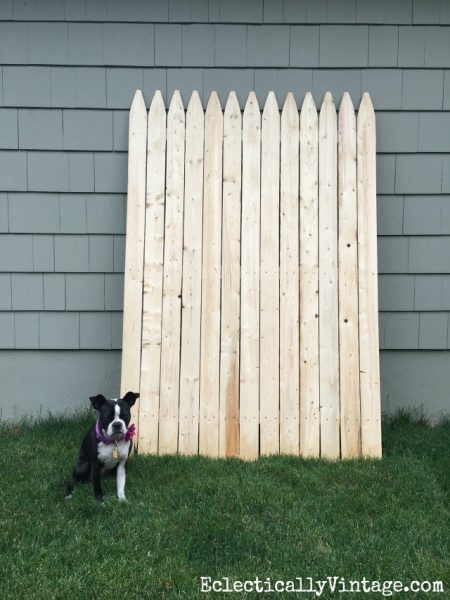 Fence panel - see how she turned it into a huge American flag! kellyelko.com