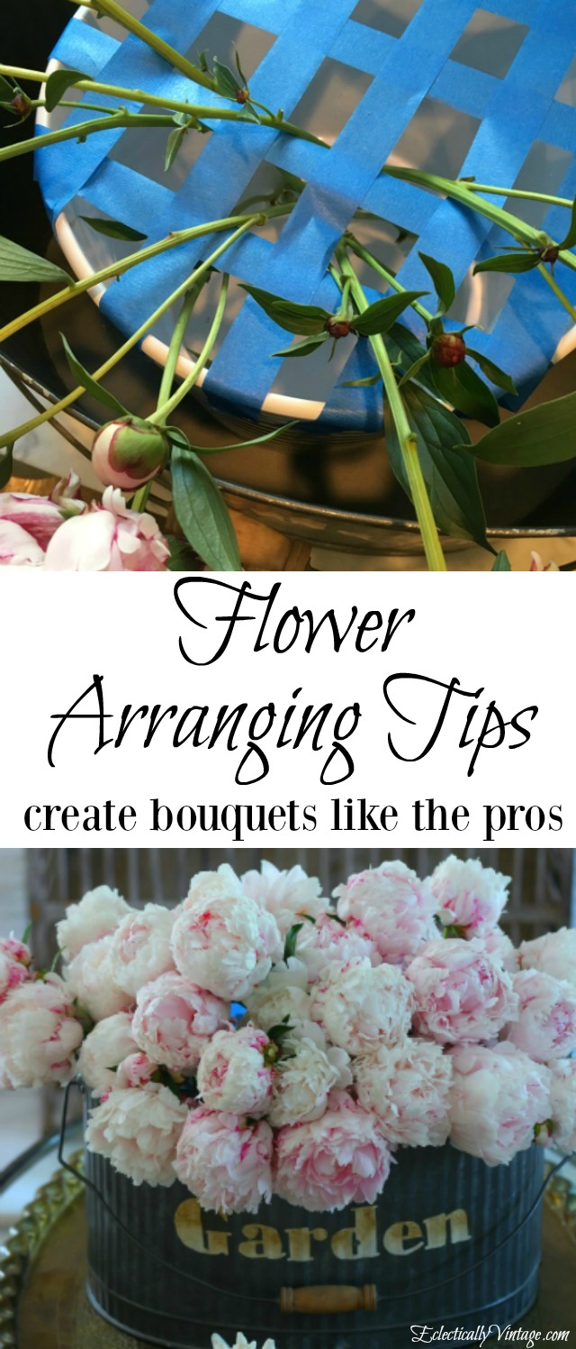 Flower Arranging Tips - simple ideas to have you creative bouquets like the pros! kellyelko.com