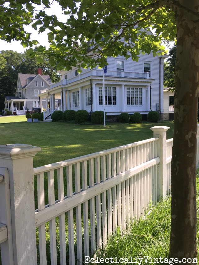 White picket fence adds such curb appeal to this old house kellyelko.com