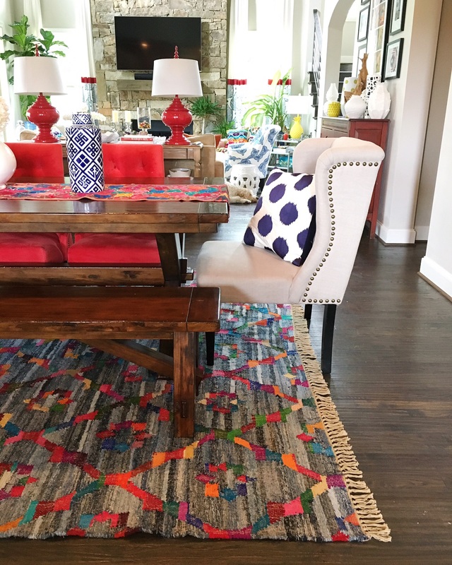 This home mixes pattern, color and creativity that shows off the owners personality! kellyelko.com