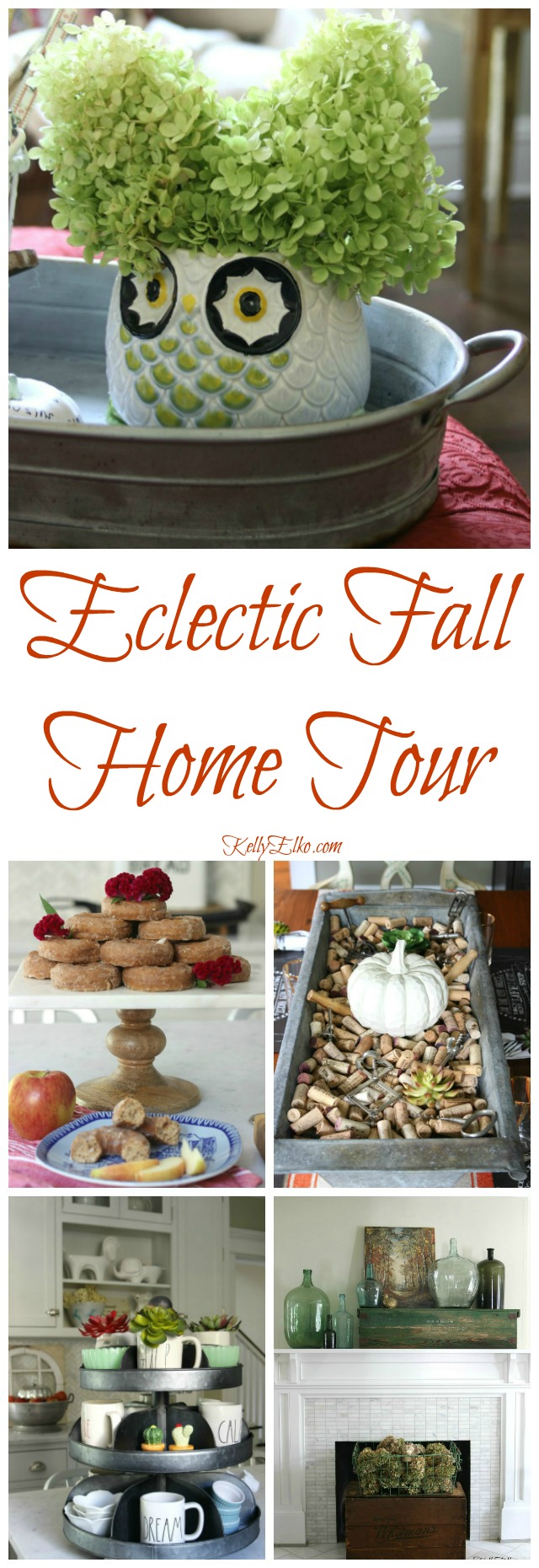 Eclectic Fall Home Tour kellyelko.com